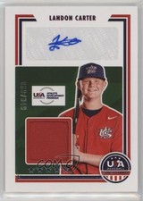 2022 Panini USA Baseball Stars & Stripes Signatures /349 Landon Carter Auto 0jd0