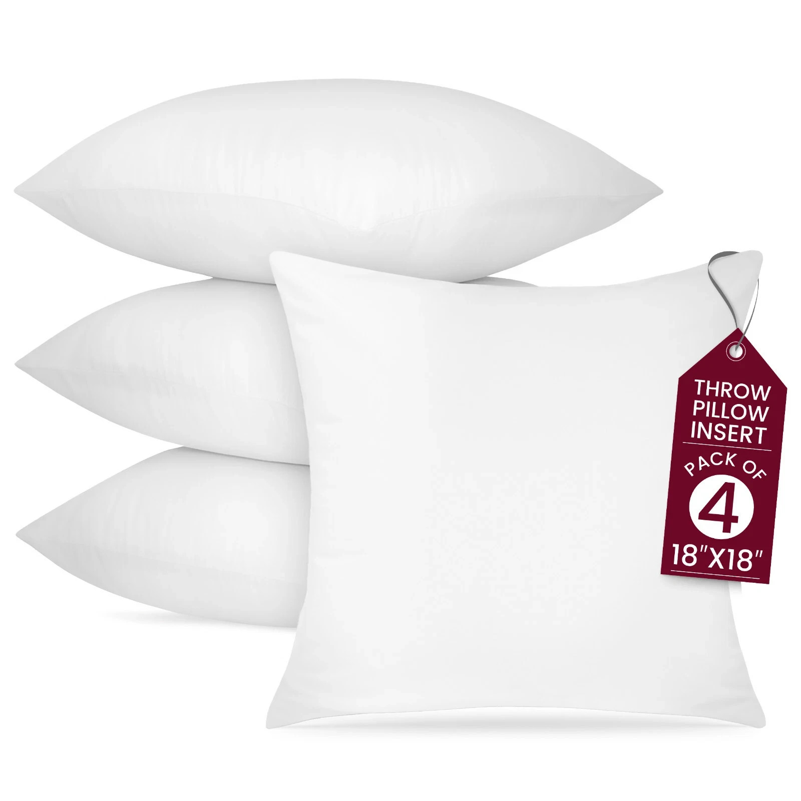 Insert Cushion Pack Of 4 Ultra Soft Bed & Couch Sofa Decor P