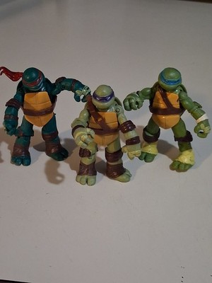 Teenage Mutant Ninja Turtles Nickelodeon Viacom TMNT  Figures 2012-2014 Lot Of 3