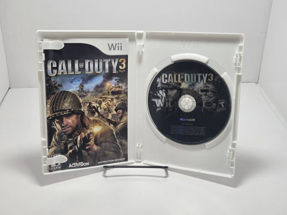 Call of Duty 3 (Nintendo Wii, 2006) CIB Complete TESTED - Image 2 of 3