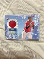 2023 Topps Holiday - Relics Oscar Gonzalez #RC-OG (MEM, RC)