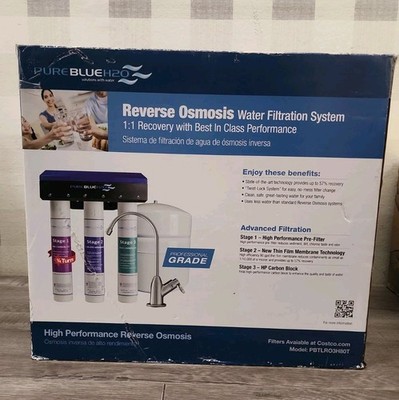 PureBlue H2O Reverse Osmosis Filtration System  PB-TLRO3H80T Factory Sealed New 