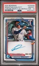 2024 Bowman Chrome Sebastian Walcott #CPA-SW Refractor Auto 6/499 PSA 10