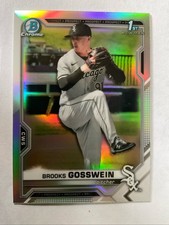 2021 Bowman Chrome Draft Refractor BROOKS GOSSWEIN 1st Bowman WHITE SOX #BDC-21