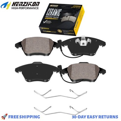 Premium Ceramic Front Brake Pads w/Clips for VW Golf 2012-2013 Wagon Jetta Wagon