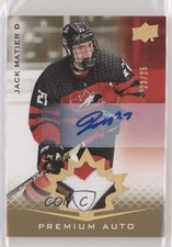 2021 Upper Deck Team Canada Juniors 23/25 SP Jack Matier #93 Patch Auto m0p