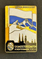 1953 Bavarian Nordic Ski Championships Berchtesgaden Germany BSV Poelith Made