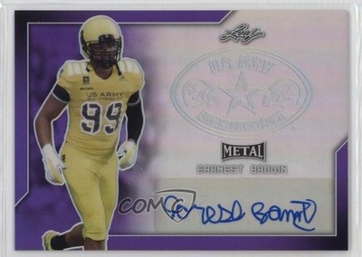 2017 Leaf Metal US Army All-American Bowl 25/25 Earnest Brown IV Auto un2