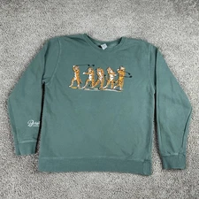 Barstool Sports Tiger Swing Sweatshirt Mens Medium Green Golf Pullover Crewneck
