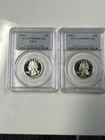 1998-S Silver and 1998-S Clad Proof Washington Quarter 25c PCGS PR69DCAM Frosty