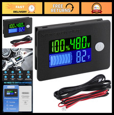 Drok 48 Volt Battery Meter, 10-100v Golf Cart Battery Meter DC Voltage