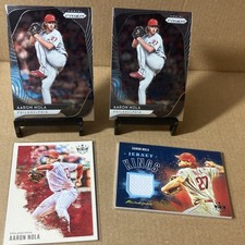 Panini Aaron Nola Philadelphia Phillies 4 Card Lot Jersey Kings 2020