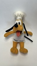 Disney Chef Pluto Goofy's Kitchen Apron Plush Stuffed Animal 10.25"