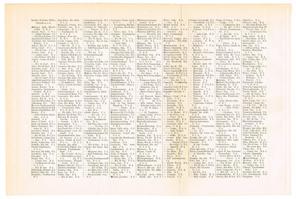 VENECIA 1911 FECHADO Original Auténtico Mapa VENECIA VENETO Plano de la ciudad Italia Foto 3 de 4