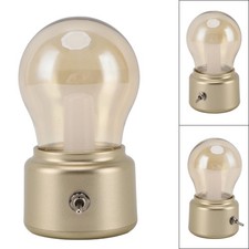 Vintage LED Bulb Table Lamp Nightstand Light Small Desk Lamp Eye Friendly Bedsid