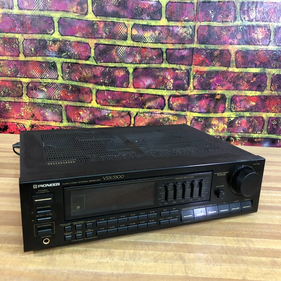 Pioneer VSX-3300 Surround Graphic Equalizer A/V Receiver 475W Vintage Working - Image 2 of 4