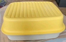 Tupperware A47, Großer Bäckermeister, Brotbehälter, gelb/weiß, Aufbewahrung,  