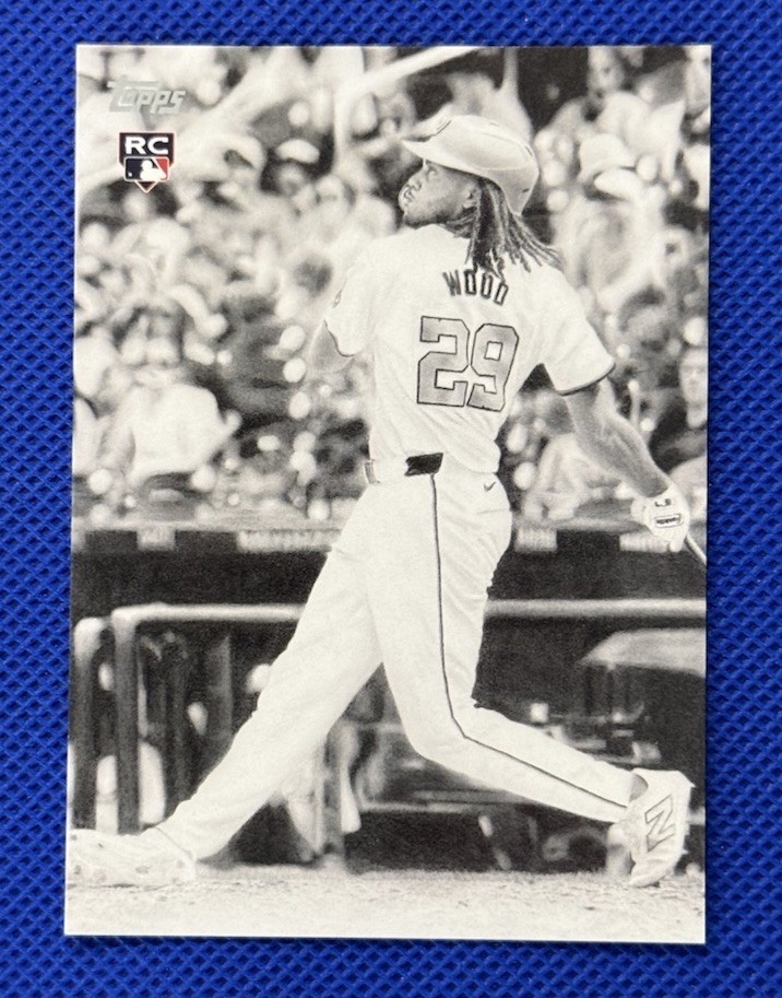 2025 Topps Update James Wood Keegan Hall Art Insert Rookie Card KHAC-38 SSP Nats