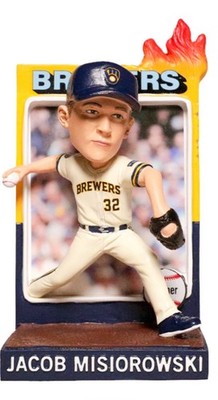 招*ぐ様 ミジロウスキー｜配布ボブルヘッド26/4/13｜ブリュワーズ｜JM2｜ 2026 BREWERS JACOB MISIOROWSKI BOBBLEHEAD TRADING CARD SGA 