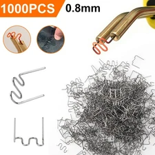 1000Pcs 0.8mm Hot Staples Plastic Welding Wave Stapler For Car Bumper Repair