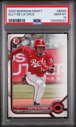 2022 Bowman Draft Elly de La Cruz (RC) BD 80 Cincinnati Reds PSA 10 🔥
