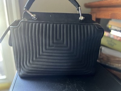 Fendi DotCom Click Satchel Small Black Leather for sale online | eBay
