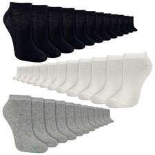 12 Pack Kids Bamboo Sneaker socks Sock Snob Athletic Low Cut Trainer Socks