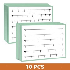 10Pcs Fraction Manipulatives Dry Erase Board for Kids Homeschool Supplies