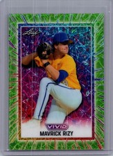 Mavrick Rizy 2025 Leaf Vivid Baseball 1/1 Pre Production Proof
