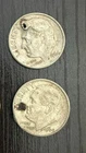 ROOSEVELT DIME 1964 & 1964-D coins - damaged/junk coin, 90% silver, 10% copper