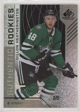 2018-19 SP Game Used Authentic Rookies Black 2/5 Dillon Heatherington #183 4f5