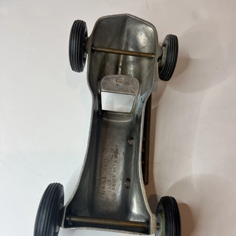 Vintage COX THIMBLE DROME SPECIAL - No Engine Silver Metal Body - 8 1/2” Long - Image 4 of 4