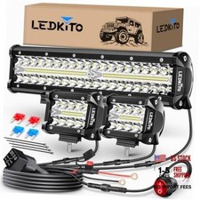 12" LED Light Bar and 4" LED Light Bar with Wiring Harness
