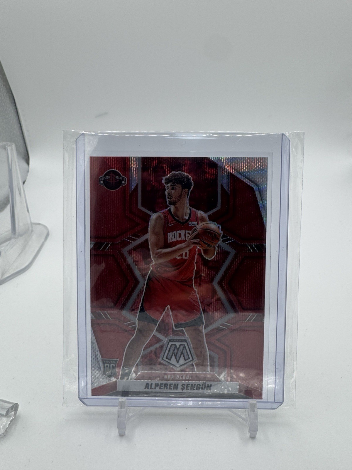 2021-22 Mosaic Alperen Sengun Red Wave Asia Debut RC #272 Rockets