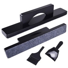 Naissgo Shuffleboard Brush Table Set, Black