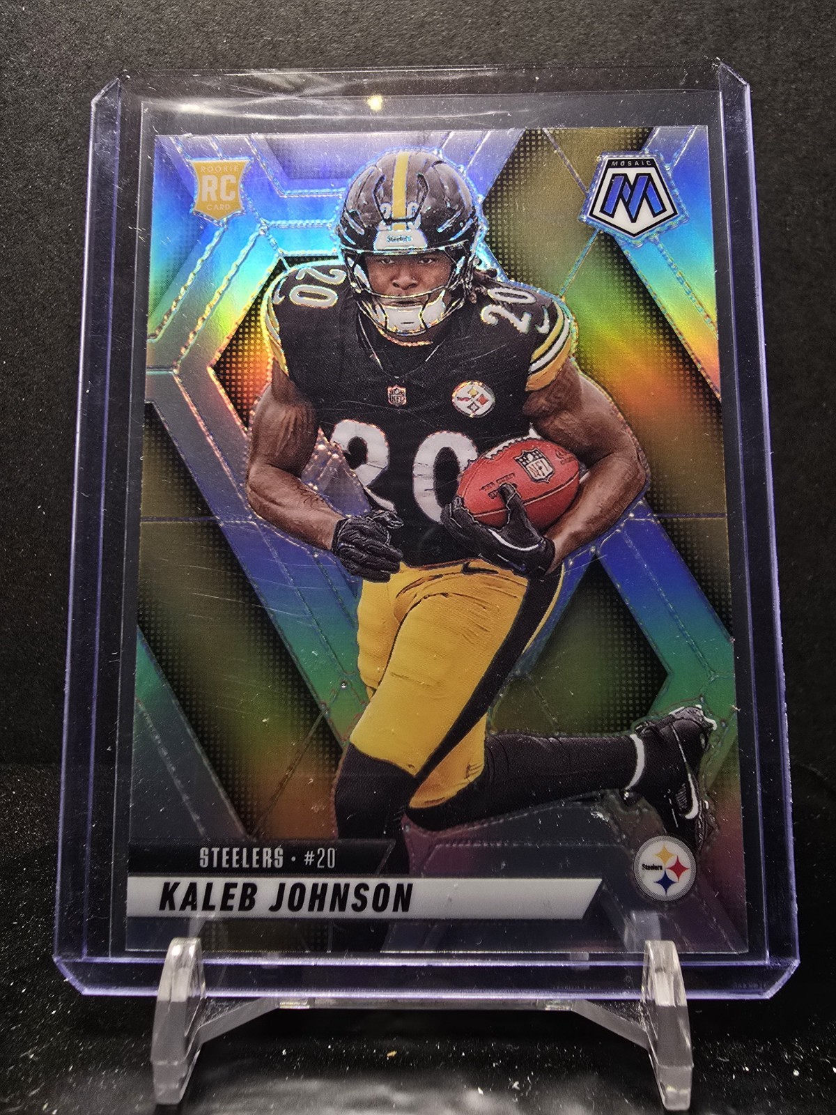 CZ285 - 2025 Panini Mosaic #315 Kaleb Johnson Silver Mosaic
