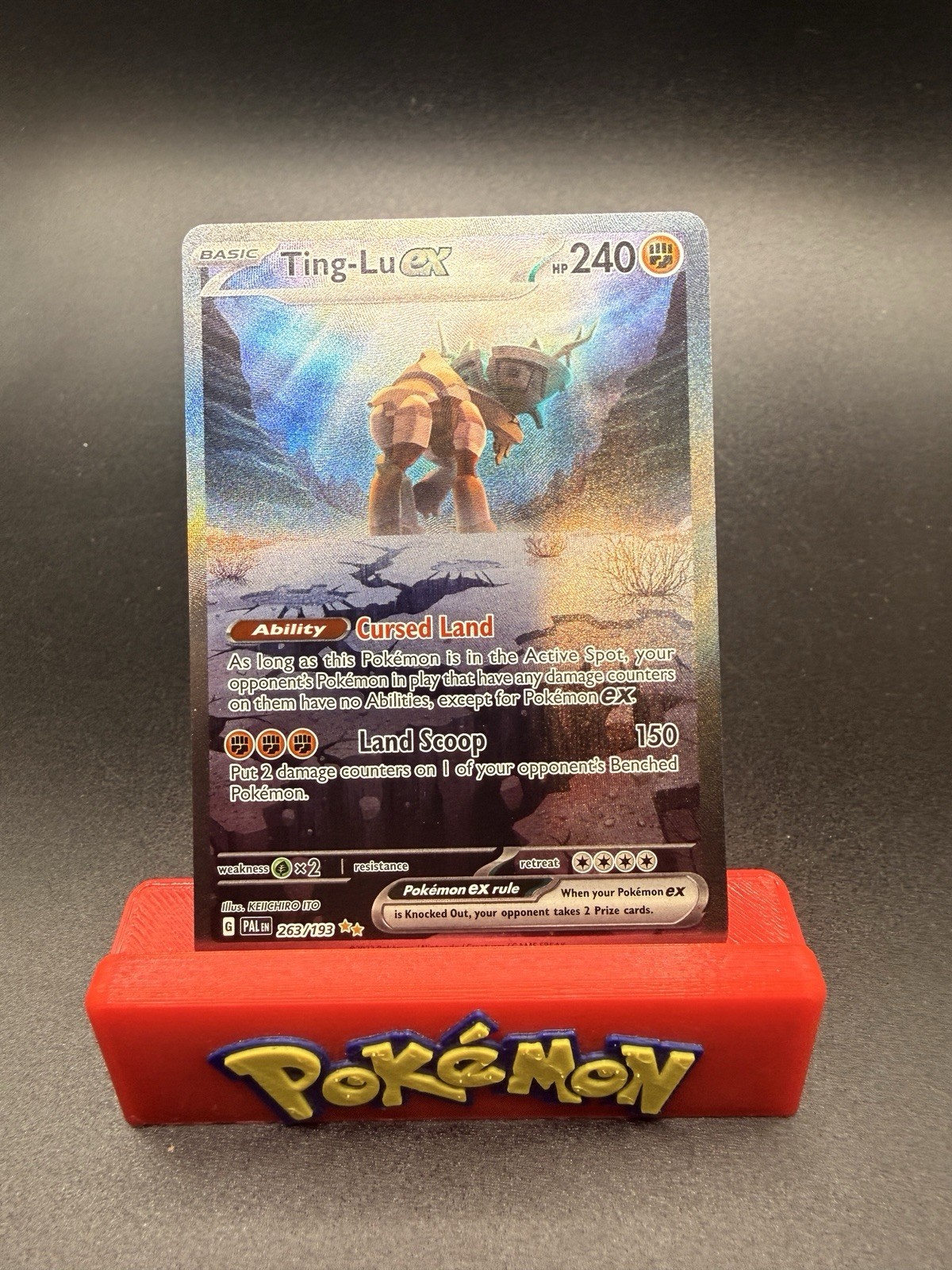 Pokemon Ting-Lu ex 263/193 Paldea Evolved Special Illustration Rare SIR NM