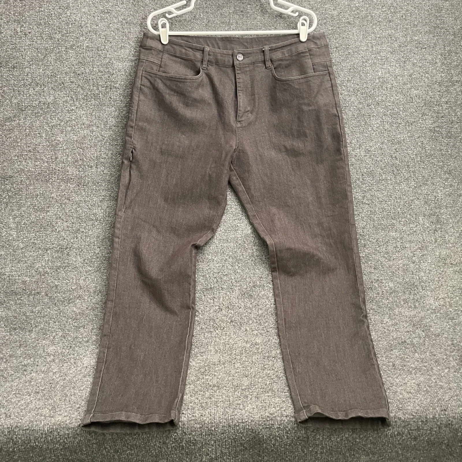 BYLT Premium Basics Tech Denim Everyday Pant 2.0 Mens Sz 36 Brown