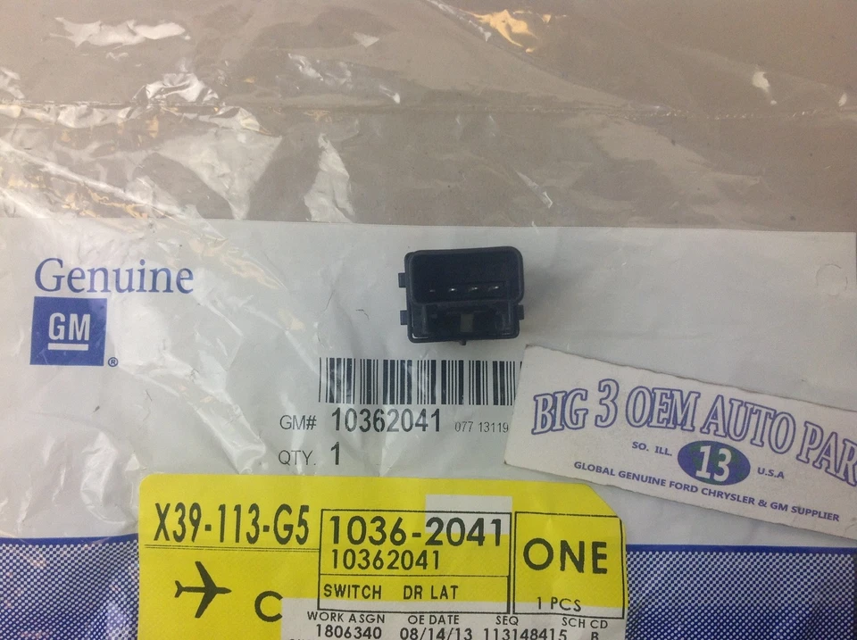 2005-2013 Chevrolet Corvette LH или RH двери ручки защелки переключатель кнопка новый OEM - Изображение 3 из 3