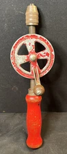 Old Fashioned HAND Crank DRILL - Measures 12 inches long