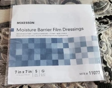 2 Packs of 5 mckesson Latex Free Moisture Barrier Shower Barrier 7X7 aquaguard
