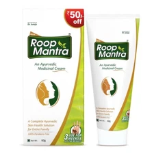 Roop Mantra Ayurvedic fairness Cream With aloe vera, turmeric, neem +9 herbs 60g