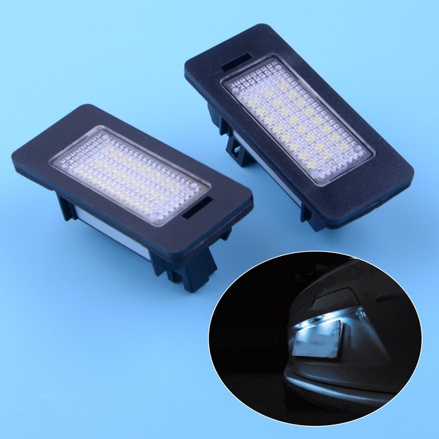2× LED Number License Plate Light Fit for SKODA Octavia 3/Superb B6