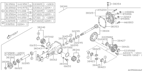 2-Pc Pack Genuine Subaru (2008-2021) Models Gasket, Differential 80391-8060-02P - 第 2/2 張圖片