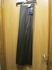 Oscar de la Renta Women's Brown Flare Leg Wool Flat Front Pants Size 4 NEW $990