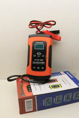 Foxsur LCD Car ATV 12v 4-100ah Motorcycle Pulse Repair Battery 