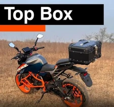 Topbox (35L) (R-Flat) (Aluminium) Fit for KTM DUKE 390 (GEN- 3) (2024)