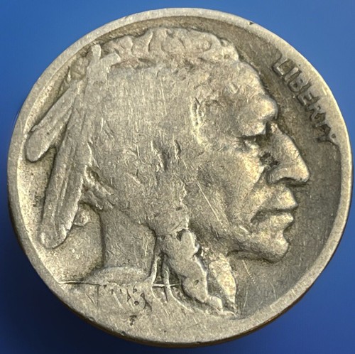 1918-S Buffalo Nickel Error. Beautiful Die Break Across Date. Great Find! #18S05 - Picture 2 of 6