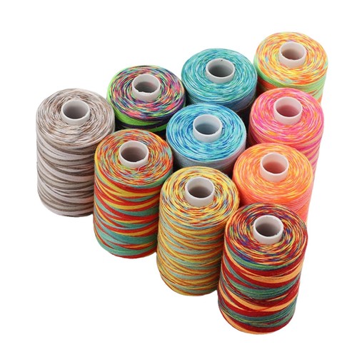 Polyester Nähgarn Schwarz – 2 Spulen à 5484m, Reißfest, Für Nähmaschinen