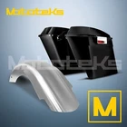 5" SADDLEBAGS STRETCHED EXTENDED BLACK FOR HARLEY TOURING BAGGER WITH FENDER